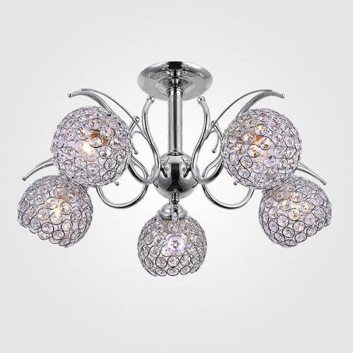 потолочная люстра eurosvet mirage 7777/5 хром в Нижневартовске