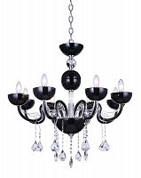подвесная люстра crystal lux luccila sp8 черная в Нижневартовске