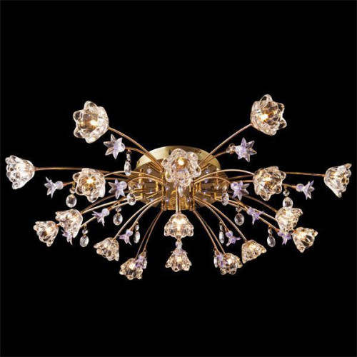 потолочная люстра eurosvet 4928/17 золото/бело-голубой в Нижневартовске