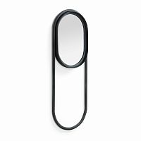 зеркало овальное настенное черное klassy от la forma (ex julia grup) в Нижневартовске