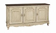низ буфета трехдверный поместьес узором с состариванием в Нижневартовске