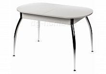 стол деревянный moon серый, хром в Нижневартовске