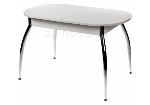 стол деревянный moon серый, хром в Нижневартовске