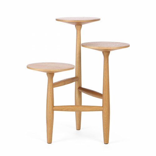 стол кофейный tripod высота 55 натуральное дерево в Нижневартовске