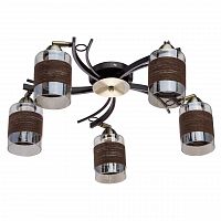 потолочная люстра de markt city оливия 638012405 коричневая в Нижневартовске
