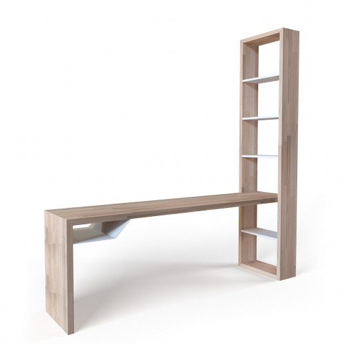 рабочий стол с полками ясень ecocomb в Нижневартовске