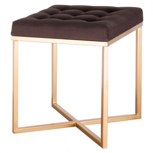 пуф коричневый на золотом основании в Нижневартовске