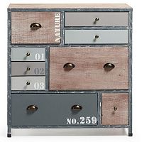 большой комод erutna с разноцветными ящиками в оттенках древесины в Нижневартовске