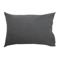 наволочка изо льна темно-серого цвета essential 50х70 в Нижневартовске