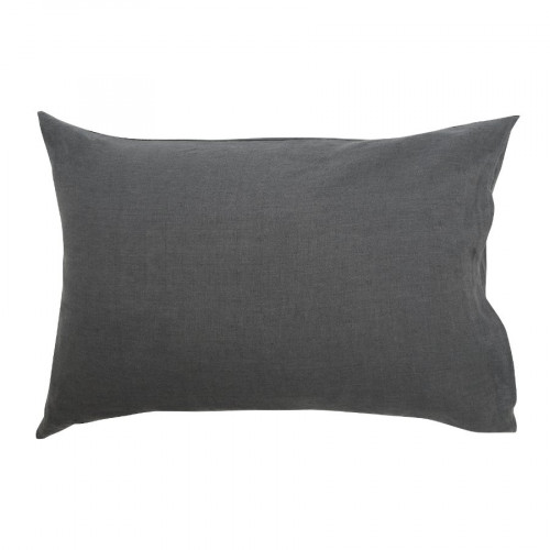 наволочка изо льна темно-серого цвета essential 50х70 в Нижневартовске
