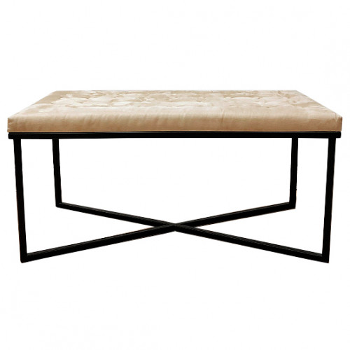 банкетка бежевая на черном основании в Нижневартовске