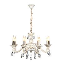 подвесная люстра omnilux oml-77003-08 бежевая в Нижневартовске