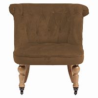 кресло amelie french country chair коричневое в Нижневартовске