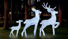 световая фигура 3d олень - белый папа в Нижневартовске