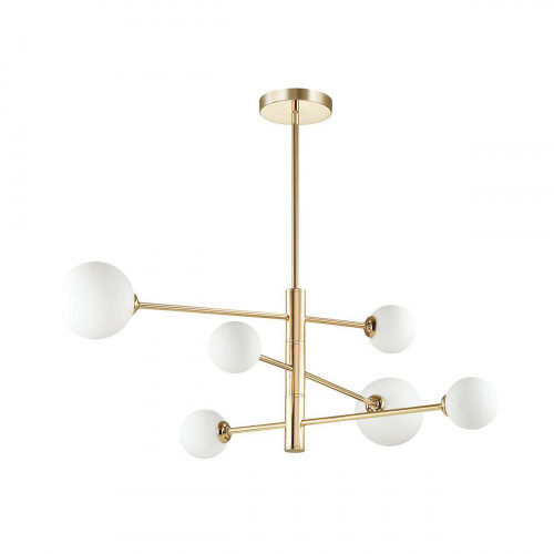 подвесная люстра lumion estelle 4418/6c белая в Нижневартовске