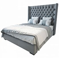 кровать большая 200х200 jackie king серая в Нижневартовске