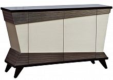 комод 2-х дверный цвета слоновой кости в сочетании с приглушенным бронзовым в Нижневартовске