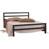 кровать полутораспальная 150х200 черная аристо в Нижневартовске