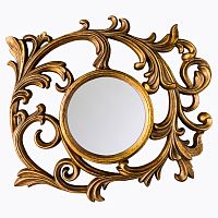 зеркало настенное большое круглое бронза в резной раме вертиго в Нижневартовске