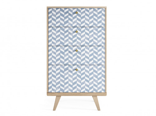 высокий комод thimon осветлённый дуб принт №050 в Нижневартовске