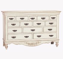 комод на четырнадцать ящиков марсель молочно-белый в Нижневартовске
