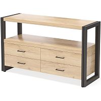тумба под tv neo loft с 4 ящиками светло-коричневая в Нижневартовске