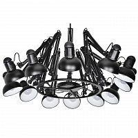 подвесная люстра kink light морено 07558-12 черная в Нижневартовске