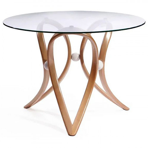 стол обеденный apriori v прозрачный, бежевый в Нижневартовске