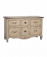 комод на шесть ящиков поместье с узором, с состариванием в Нижневартовске