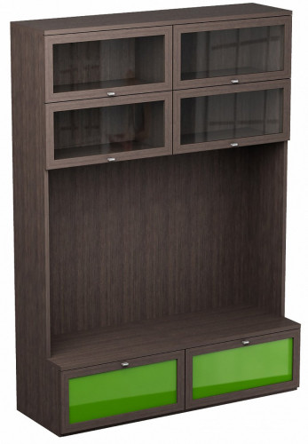 шкаф многоцелевой noire без ящиков дуб венге в Нижневартовске