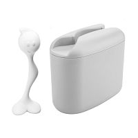 контейнер для хранения продуктов с ложкой hot stuff m, 350гр, серый в Нижневартовске