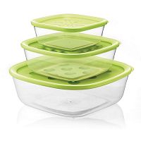 набор из 3-х контейнеров forme casa зеленый в Нижневартовске
