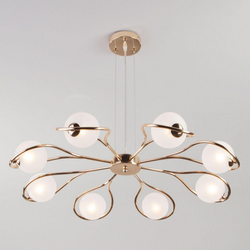 подвесная люстра eurosvet camomile 70089/8 золото в Нижневартовске