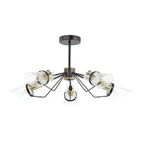 потолочная люстра lumion morgana 4404/5c коричневая в Нижневартовске