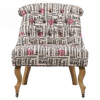 кресло amelie french country chair с принтом надписи в Нижневартовске