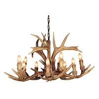 подвесная люстра omnilux oml-52003-10 коричневая в Нижневартовске