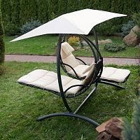 двойное подвесное кресло качели luna-concept белый в Нижневартовске