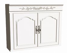 шкаф навесной двухдверный кухонный марсель молочно-белый в Нижневартовске
