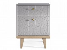 прикроватная тумба thimon платиновая, серая в Нижневартовске