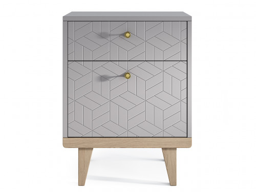 прикроватная тумба thimon платиновая, серая в Нижневартовске