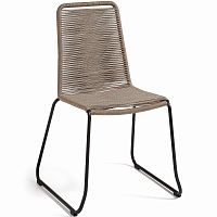 meagan стул металлический серый канат бежевый c835s12 от la forma (ex julia grup) в Нижневартовске