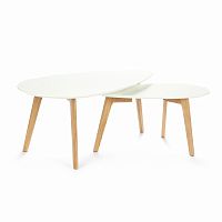 набор кофейных столов lexie белый в Нижневартовске