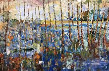 картина маслом лес в Нижневартовске