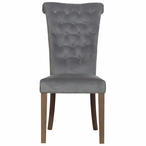 стул andrian серый бархат в Нижневартовске