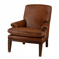 кресло club burroughs от eichholtz коричневое в Нижневартовске
