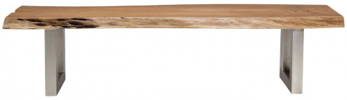 kare скамья nature line, коллекция "природная линия" 180*45*45, сталь, акация, коричневый в Нижневартовске