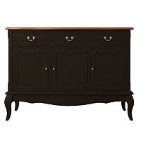 комод leontina black (3 ящика и 3 двери) черный в Нижневартовске