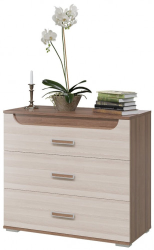 комод пальмира, цвет ясень шимо тёмный/ясень шимо светлый в Нижневартовске