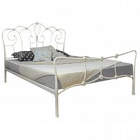 кованая двуспальная кровать 160х200 белая agata в Нижневартовске