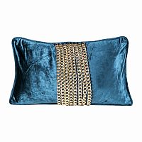 декоративная подушка disco с цепочками бирюзовый в Нижневартовске